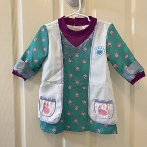 Disney Store Doc McStuffins Pet Vet Costume Tunic Top Size 3